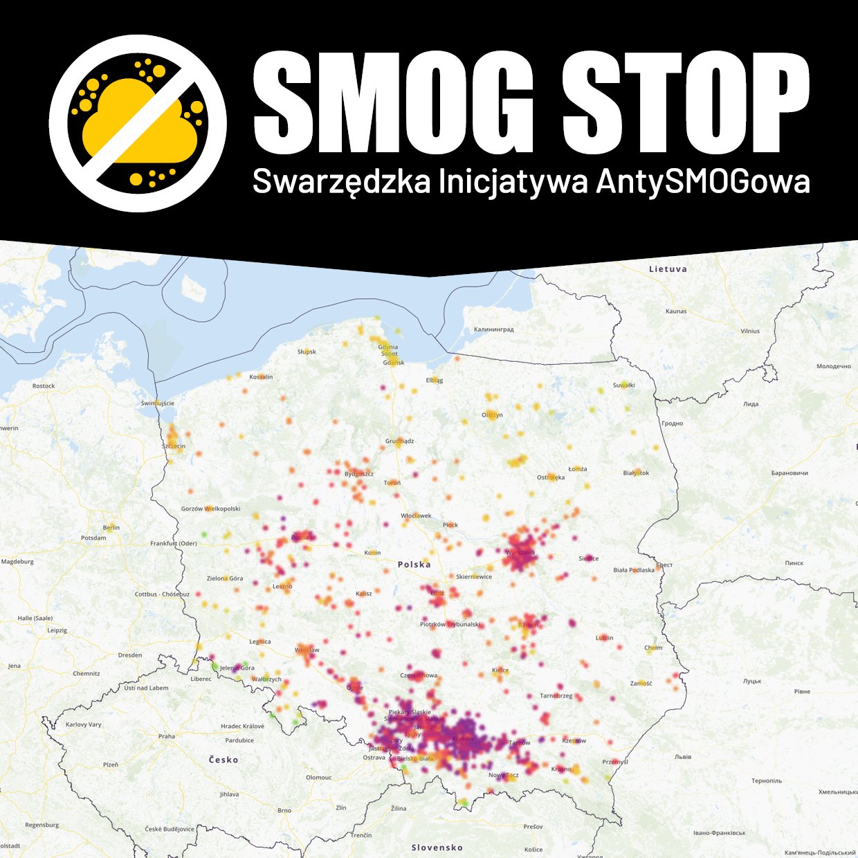 Cała Polska w SMOGu :(