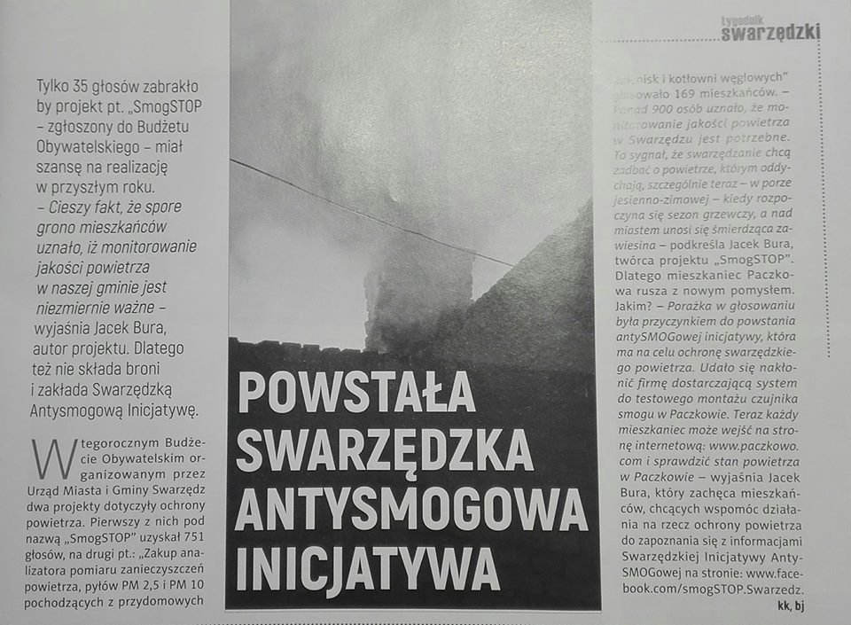 Powstała Swarzędzka Inicjatywa AntySMOGowa